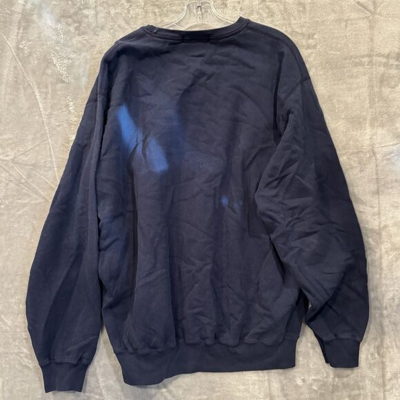 Polo Ralph Lauren Sweatshirt Mens Large Blue Crewneck Pony Fleece 90s Vintage - Picture 3 of 6